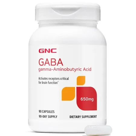 Acid gamma aminobutiric GABA, 90 capsule, GNC — preț și oferte
