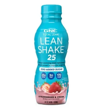 Shake cu aroma de capsuni si frisca Total Lean 25, 414 ml, GNC — preț și oferte
