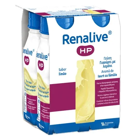 Solutie nutritiva orala sau pe sonda  cu valoare energetica ridicata Renalive HP, 4 x 200 ml, Fresenius Kabi Fresenius Kabi Germania — preț și oferte