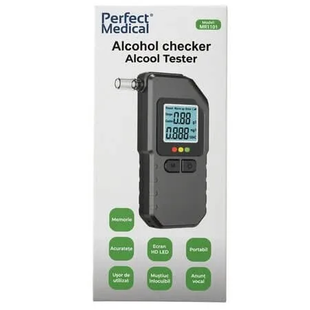 Tester alcool digital portabil MR1101, 1 bucata, Perfect Medical — preț și oferte