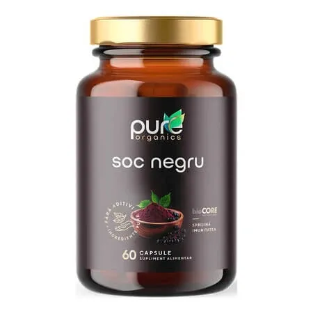 Soc negru, 60 capsule, Pure Organics — preț și oferte