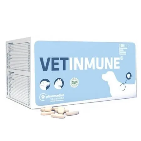 Supliment nutritional pentru sistemul imunitar la caini si pisici Vetinmune, 120 tablete, Pharmadiet — preț și oferte