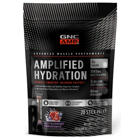 Electroliti cu aroma de acai, afine si rodie, 20 plicuri, GNC — preț și oferte