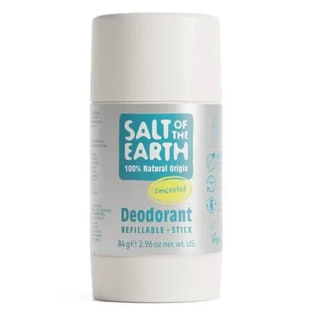 Deodorant stick natural fara miros Unscented, 84 g, Salt of the Earth — preț și oferte