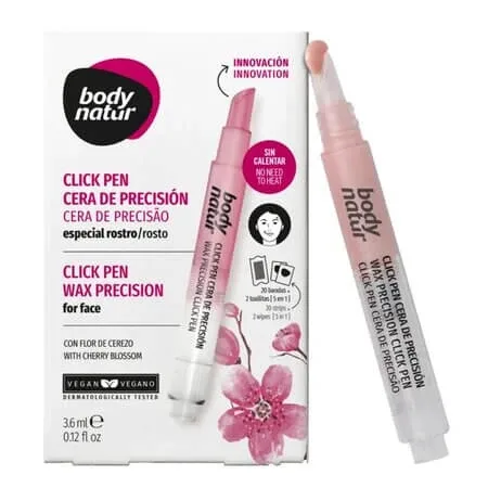 Ceara depilatoare cu flori de cires pentru par facial, 3.6 ml, Body Natur — preț și oferte