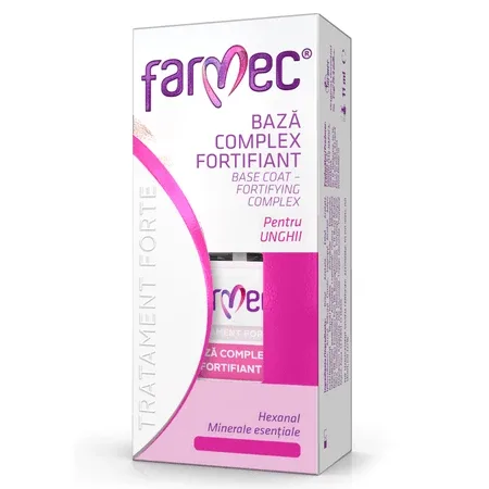Baza complex fortifiant pentru unghii Tratament Forte, 11 ml, Farmec — preț și oferte