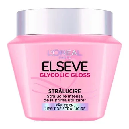 Masca de par pentru stralucirea parului Glycolic Gloss, 300 ml, Elseve — preț și oferte
