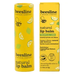 Balsam de buze natural cu aroma tropicala de lime, 4.5 g, Beesline
