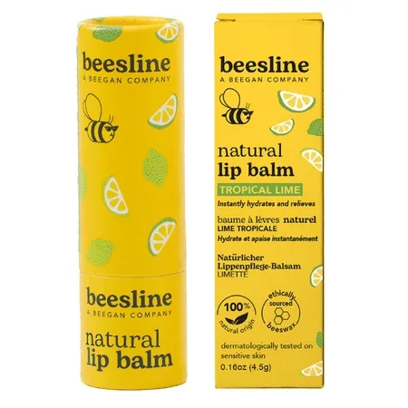 Balsam de buze natural cu aroma tropicala de lime, 4.5 g, Beesline — preț și oferte