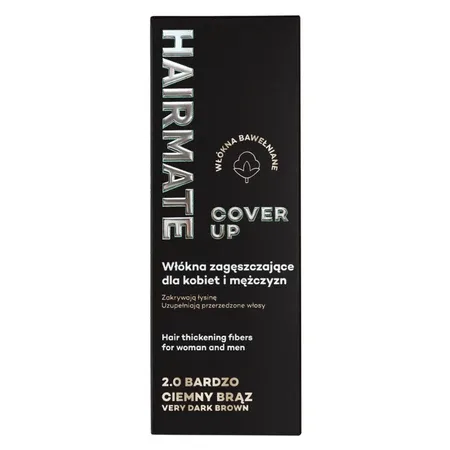 Fibre de bumbac pentru par cu aspect mai des 2.0 Saten foarte inchis Cover Up, 22 g, Hairmate — preț și oferte