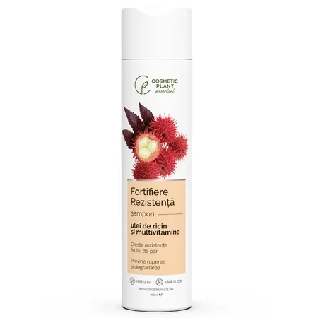Sampon cu ulei de ricin si multivitamine pentru fortifiere si rezistenta Essential, 250 ml, Cosmetic Plant — preț și oferte