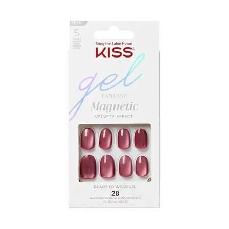 Unghii false Gel Fantasy Magnetic Set Us Free, 28 bucati, Kiss — preț și oferte