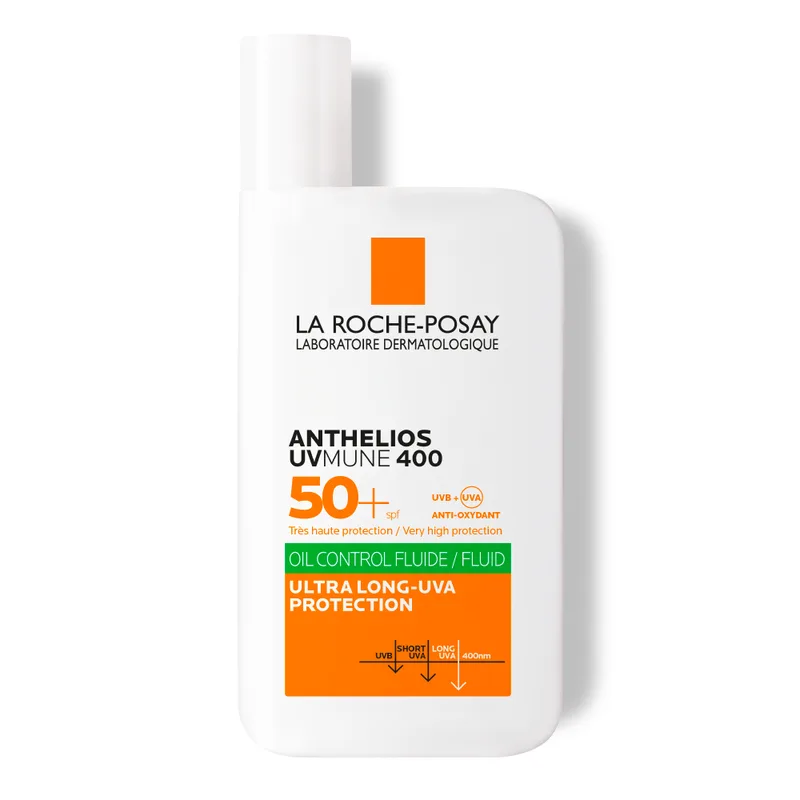 Fluid cu protectie solara SPF 50+ pentru fata Anthelios UVmune 400 Oil Control, La Roche-Posay | 50 ml LA ROCHE POSAY — preț și oferte