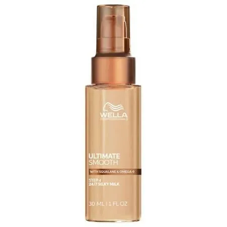 Lapte de par leave-in cu protectie termica Ultimate Smooth Silky Milk, 30 ml, Wella Professionals — preț și oferte