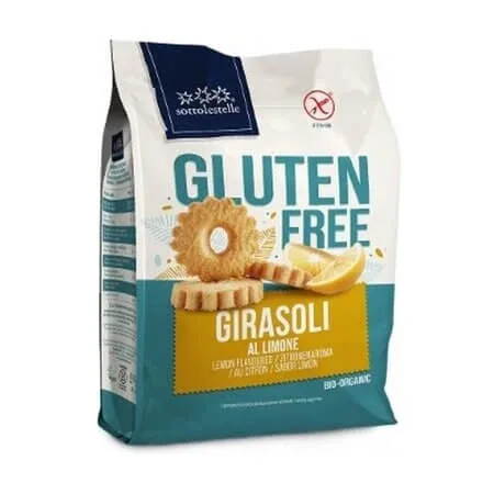 Biscuiti Bio vegani fara gluten cu lamaie, 200 g, Sottolestelle — preț și oferte