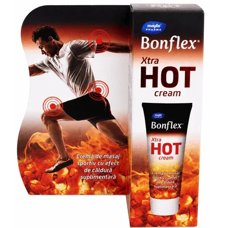 Crema pentru masaj cu efect de incalzire Bonflex Xtra Hot, 100 ml, Mayla Pharma — preț și oferte
