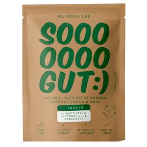 Amestec din fulgi de ovaz, curmale, banana si nuca de cocos So Gut Oatmeal, 60 g, Nutrino Lab