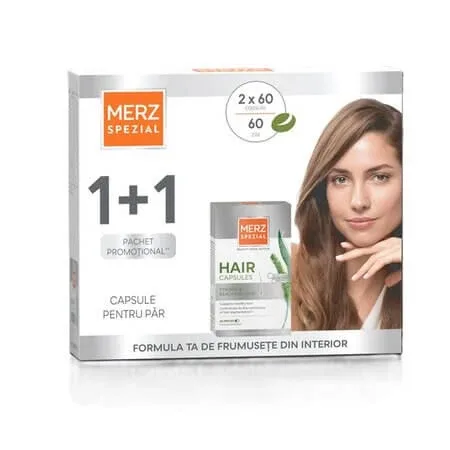 Pachet Capsule pentru par, 2x60 capsule, Merz Spezial — preț și oferte