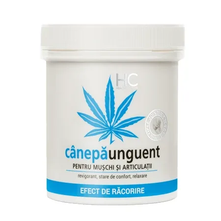 Unguent cu efect de racorire cu 5% ulei de canepa, 250 ml, Health Culture — preț și oferte