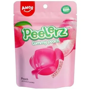 Jeleuri cu piersica Peelerz Gummy Peach, 65 g, Amos