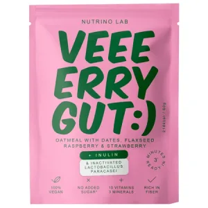Amestec din fulgi de ovaz, curmale, zmeura si capsuni Very Gut Oatmeal, 60 g, Nutrino Lab