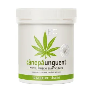Unguent pentru masaj cu 10% ulei de canepa, 250 ml, Health Culture