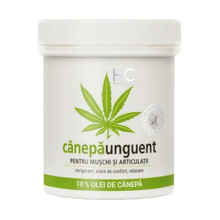 Unguent pentru masaj cu 10% ulei de canepa, 250 ml, Health Culture — preț și oferte