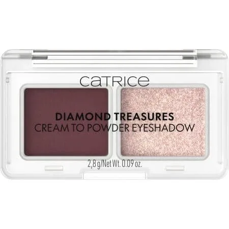 Fard pentru pleoape Diamond Treasures, 060 Burgundy Glitz, 2.8 g, Catrice — preț și oferte
