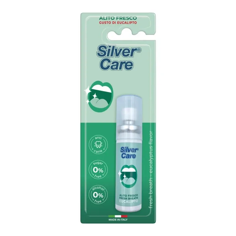 Silver Care Spray pentru respirație proaspătă – aromă de eucalipt 20 ml — preț și oferte