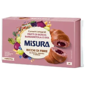 Croissant  integral cu fructe de padure, sfecla si struguri, 308 g, Misura