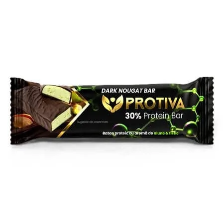 Baton proteic cu aroma de alune si fistic, 55 g, Protiva — preț și oferte