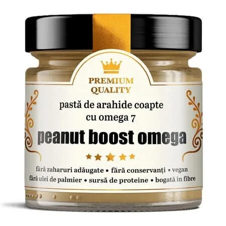 Pasta de arahide coapte cu omega 7 Peanut boost omega Secretele Ramonei, 250 g, Laboratoarele Remedia — preț și oferte