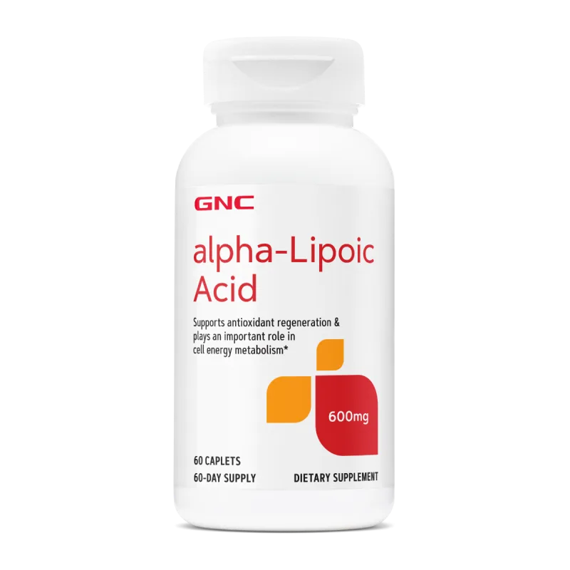 Acid Alfa Lipoic 600 mg, GNC | 60 comprimate — preț și oferte