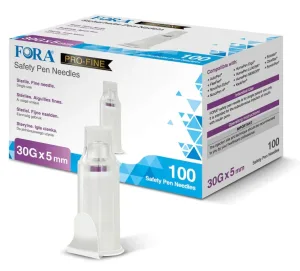 Ace FORA pentru stilouri 31G × 5 mm, sterile – pentru stilouri de insulină și de injectare