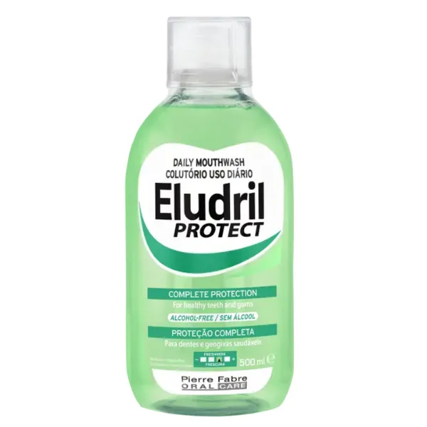 Apa de gura anti-placa, Eludril Protect, Pierre Fabre | 500 ml — preț și oferte