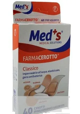 Meds Strips Plaster Gentle Nonwoven asortate 40 bucăți — preț și oferte