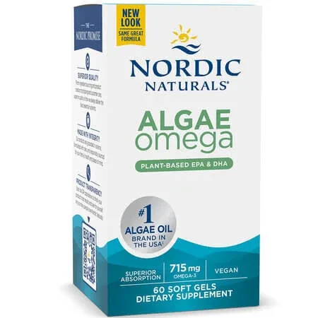 Omega 3 din alge marine Algae Omega, 60 capsule moi, Nordic Naturals — preț și oferte