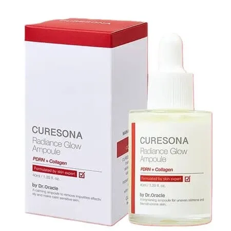 Ser iluminator cu PDRN si colagen Radiance Glow Ampoule, 40 ml, Curesona — preț și oferte
