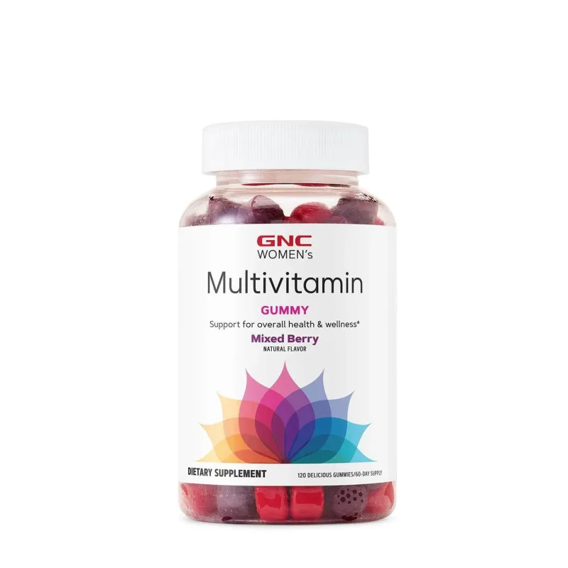 Gnc Women’s Multivitamin Gummy, Jeleuri Cu Multivitamine Pentru Femei Cu Aroma De Fructe De Padure, 120 Jeleuri — preț și oferte