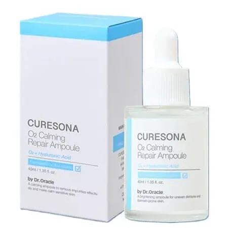 Ser calmant si hidratant cu acid hialuronic O2 Calming Repair Ampoule, 40 ml, Curesona — preț și oferte