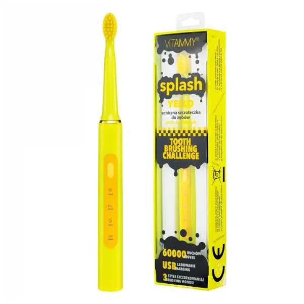 PERIUTA DINTI ELECTRICA VITAMMY SPLASH TB8132A YELLO 3 MODURI GALBEN BIT ONLINE — preț și oferte
