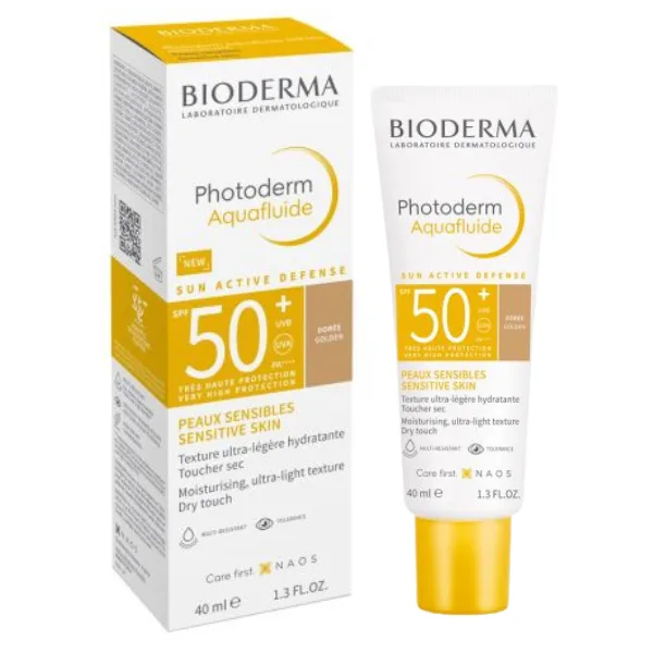 PHOTODERM AQUAFLUIDE DOREE SPF 50+40ML LAB.DERM.BIODERMA — preț și oferte