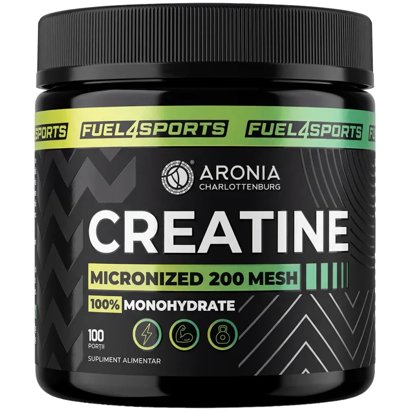 Creatină Micronizată 200 Mesh, 100% Monohidrată – 100 de porții pentru forță, masă musculară și rezistență la efort — preț și oferte