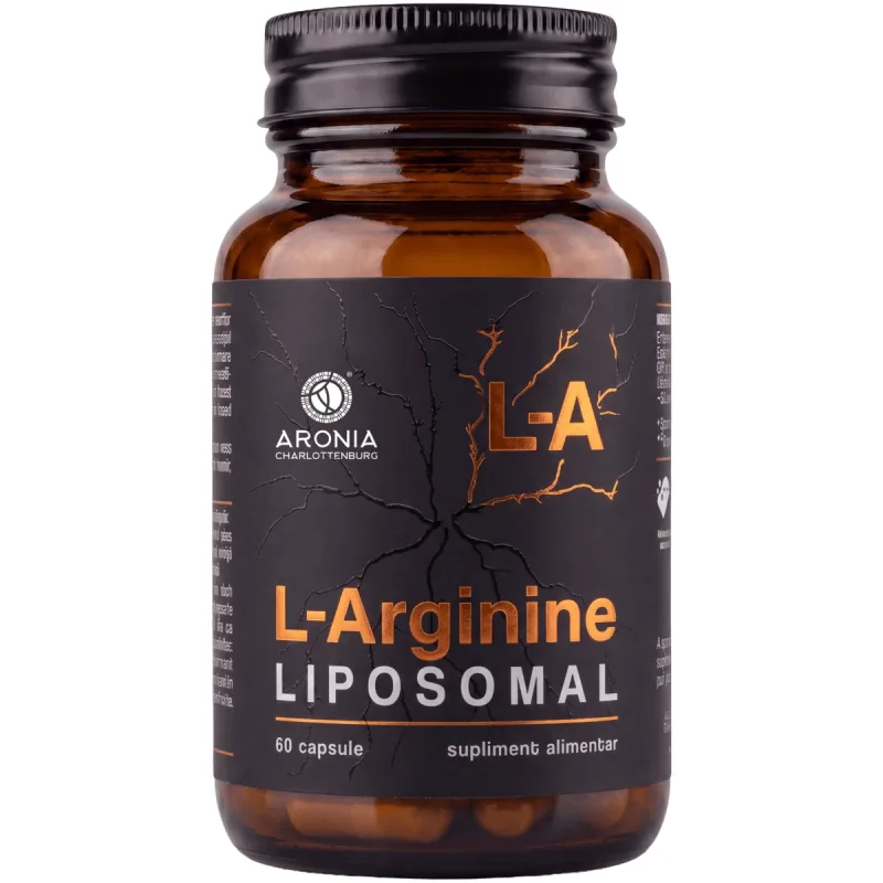 L-Arginină Lipozomală: 60 capsule cu  L-arginină într-un format lipozomal, pentru pump, circulație și performanță la antrenament — preț și oferte