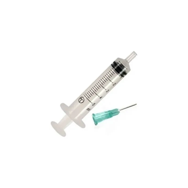 Seringă de unică folosință de 5 ml, ac de 12 gauge 22, 1 seringă — preț și oferte