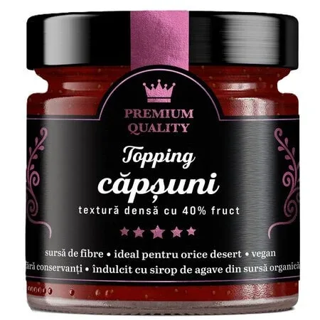 Topping cu capsuni Secretele Ramonei, 250 g, Laboratoarele Remedia — preț și oferte