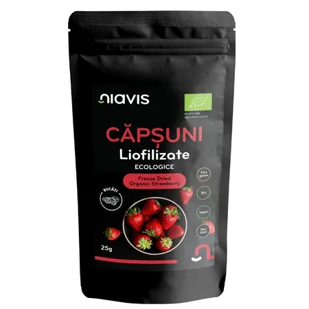 Capsuni liofilizate, 25 g, Niavis — preț și oferte