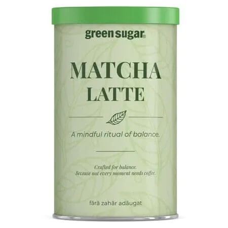 Matcha latte cu green sugar, 200 g, Laboratoarele Remedia — preț și oferte