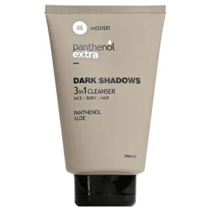 Panthenol Extra Dark Shadows 3-în-1: produs de curățare pentru față, corp și păr, 200 ml