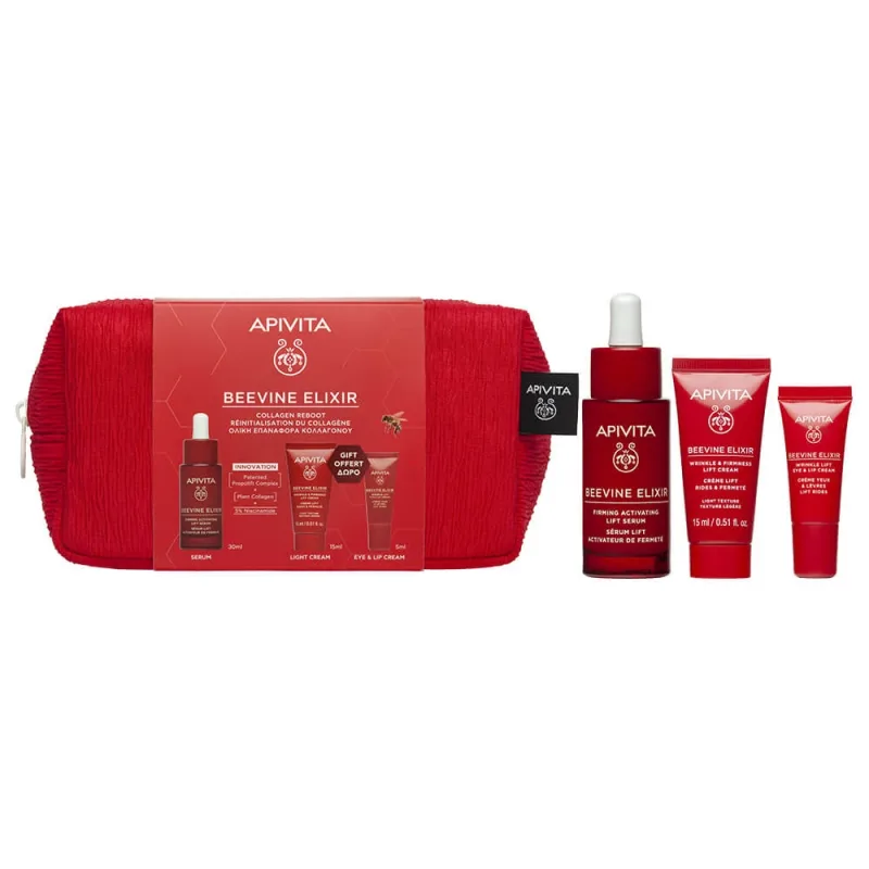 Pachet promoțional Apivita Beevine Elixir Serum 30 ml & CADOU: Cremă ușoară 15 ml & Cremă pentru ochi și buze 5 ml — preț și oferte